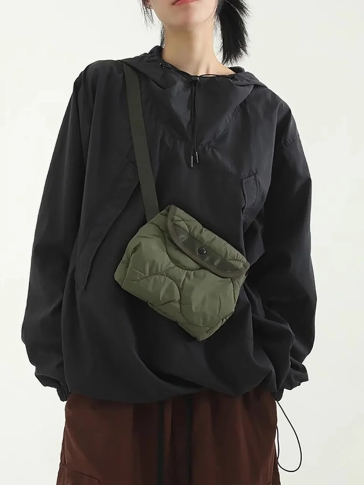 Miyagawa корейские нейлоновые маленькие сумки через плечо на одно повседневная