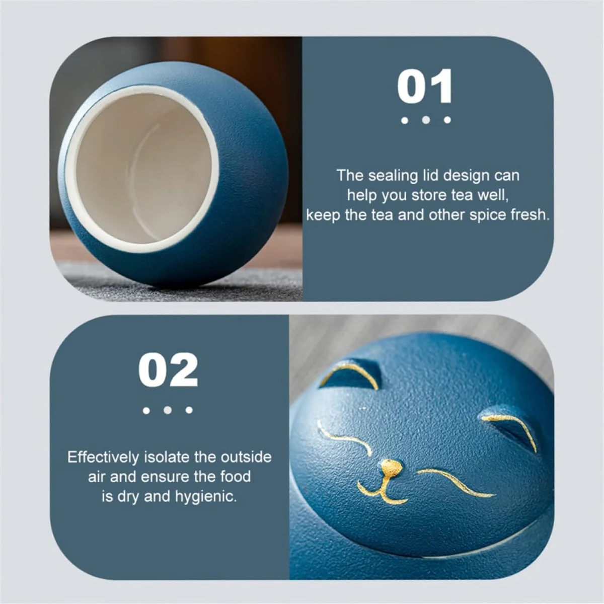 Керамическая герметичная банка для хранения чая банки в форме кошки фарфоровая