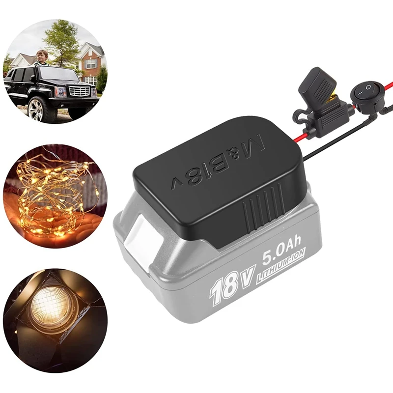 Блок питания с предохранителем и переключателем для литиевой батареи Makita 18 В/14 4 В