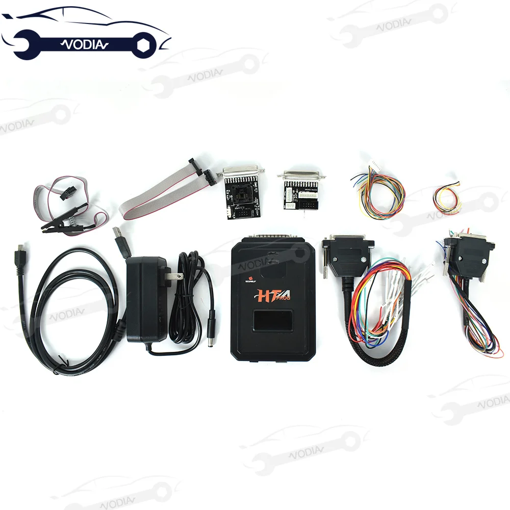 

FOR HTprog Full Version (Adapter+Cables+Dongle) Works Alone as ECU Chip Tuning Tool