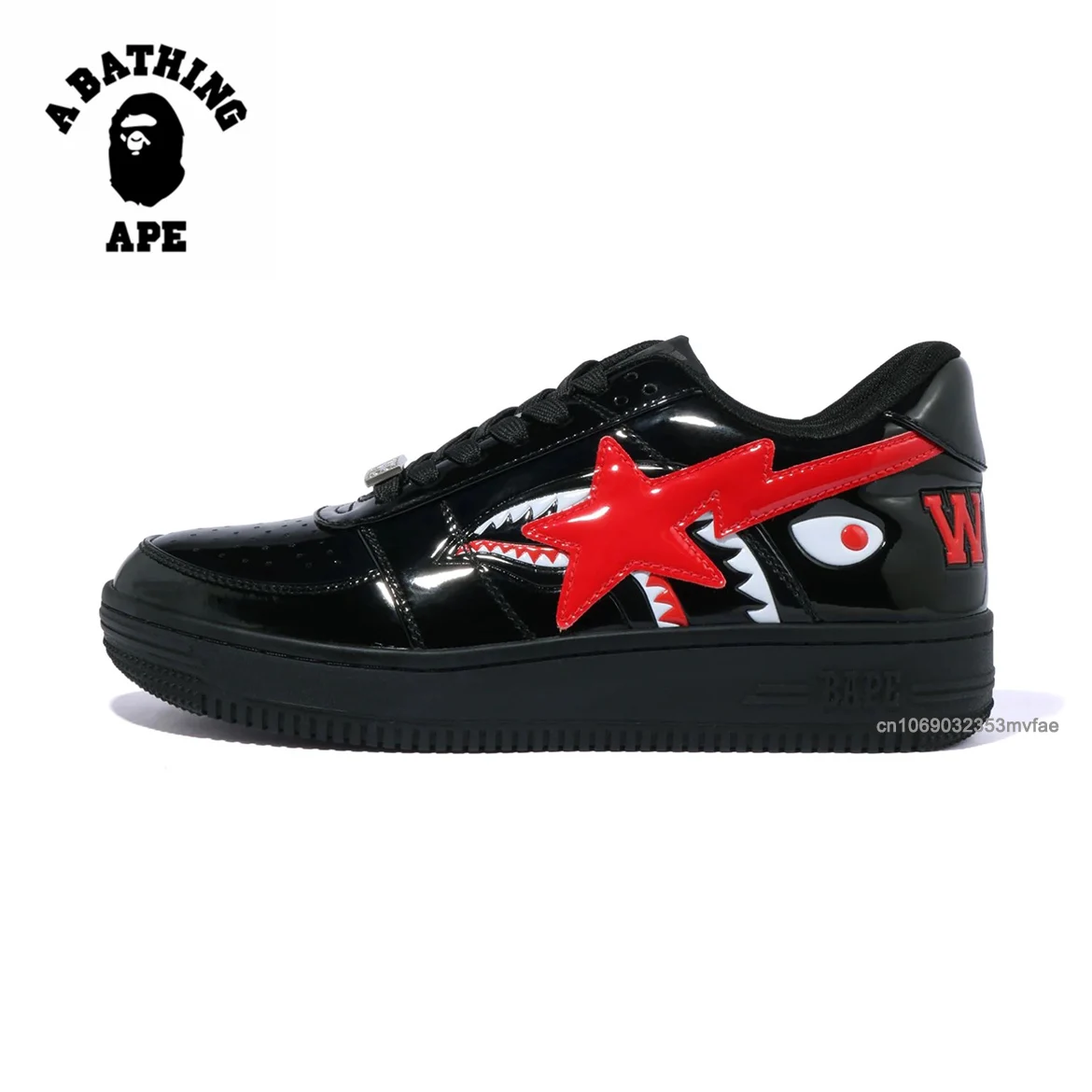 A BATHING APE Men and Women Low STA Shark Sports Sneakers Vibe BapeGoose Unisex Bapesta Outdoor Skateboarding Walking Shoes