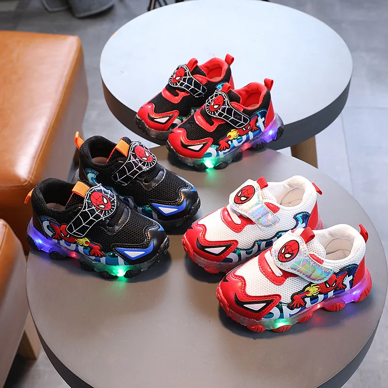 Детские светильник кие сандалии Человек-паук со светодиодной подсветкой |