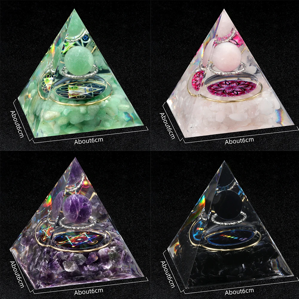 Хрустальные подвески дизайн пирамиды натуральный камень хрустальные диски Ameixst