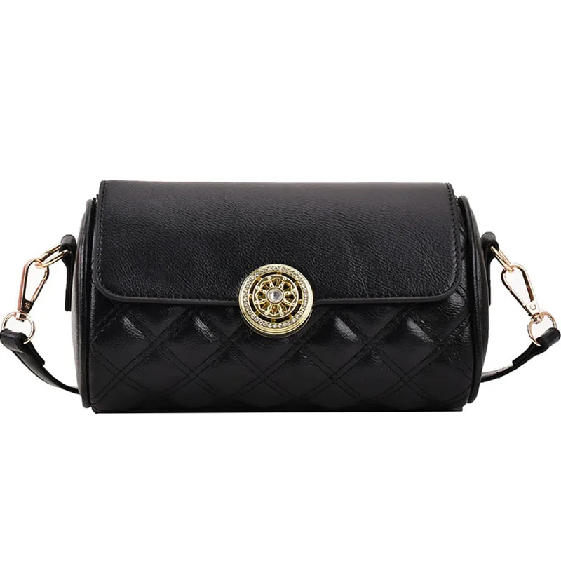 

Women Soft Leather Handbags Designer Ladies Shoulder Bags Fashion New Luxury Brand Rotating Metal Lock Female Messenger Bag Sac