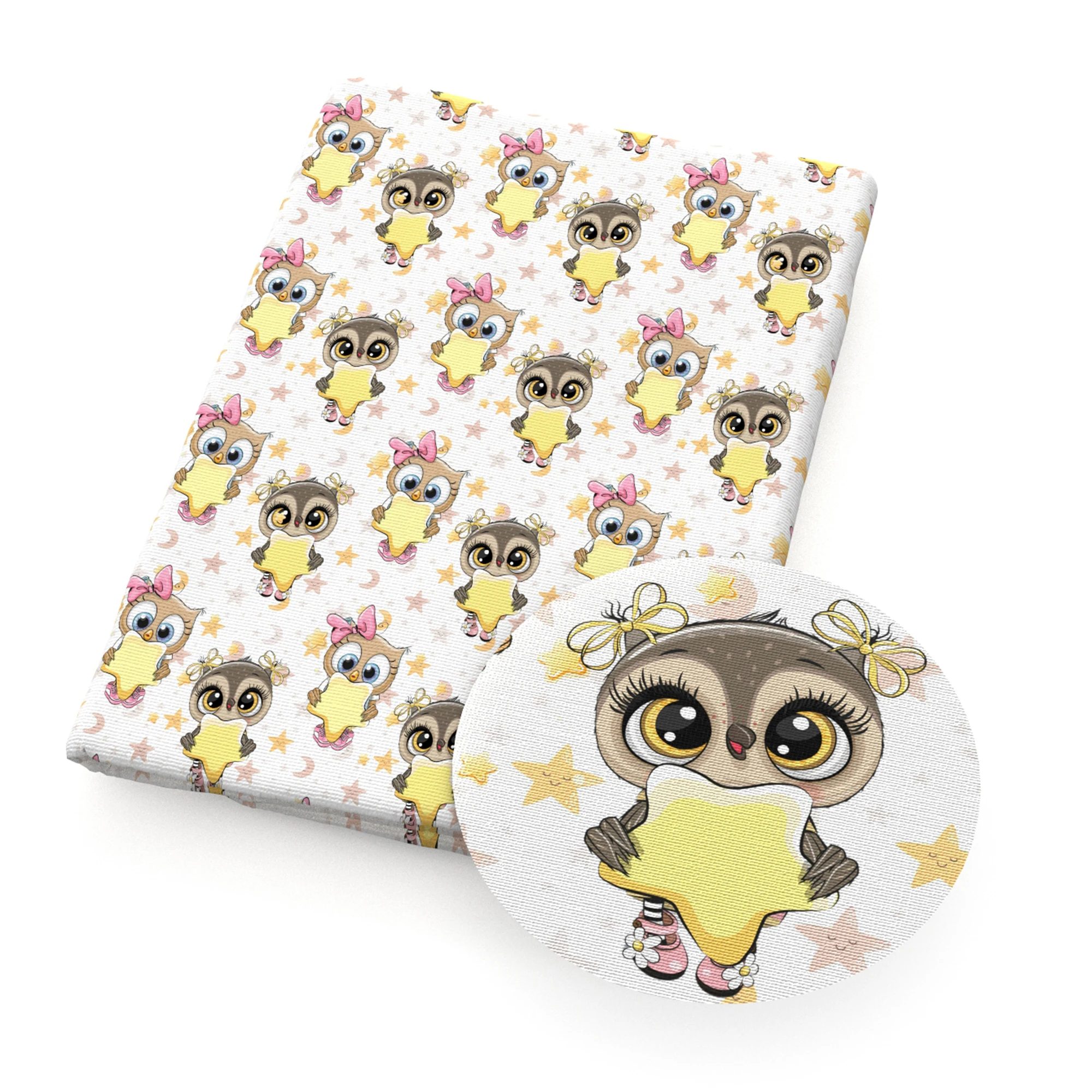 50*145 см 100% чистый хлопок кремовая сова полиэстер хлопковый материал лоскутное