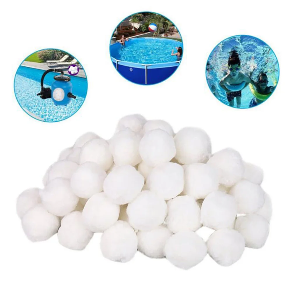 

1pack Pool Cleaning Ball Filter Balls Eco-Friendly Replacement Fiber Media Fish Tank Filter Ball Garden Outdoor Pool Filter Part