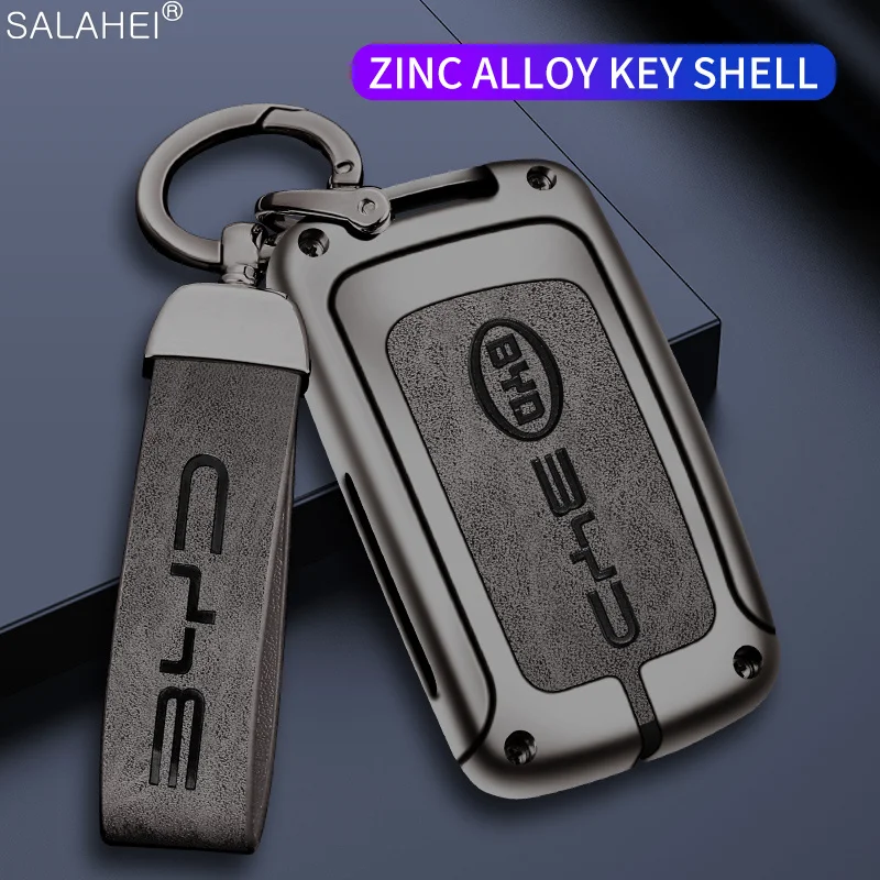 

Zinc Alloy Car Remote Key Cover Case Key Bag Shell Holder Protection For BYD G3R S6 S7 G3 L3 M6 L6 E6 F0 F3 Keychain Accessories