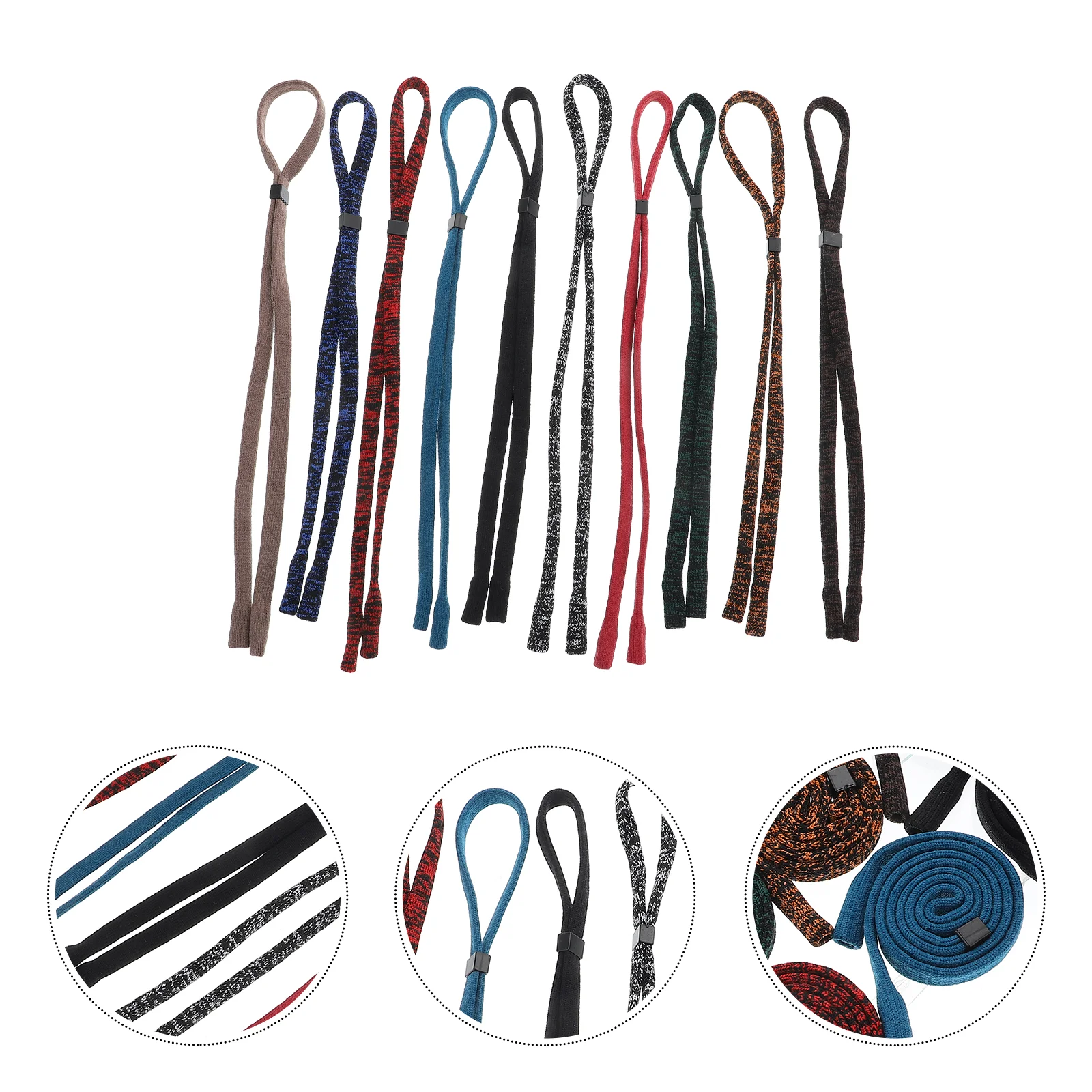 

10Pcs Glasses Adjustable Lanyard Anti-lost Eyeglasses Straps (Mixed Color)