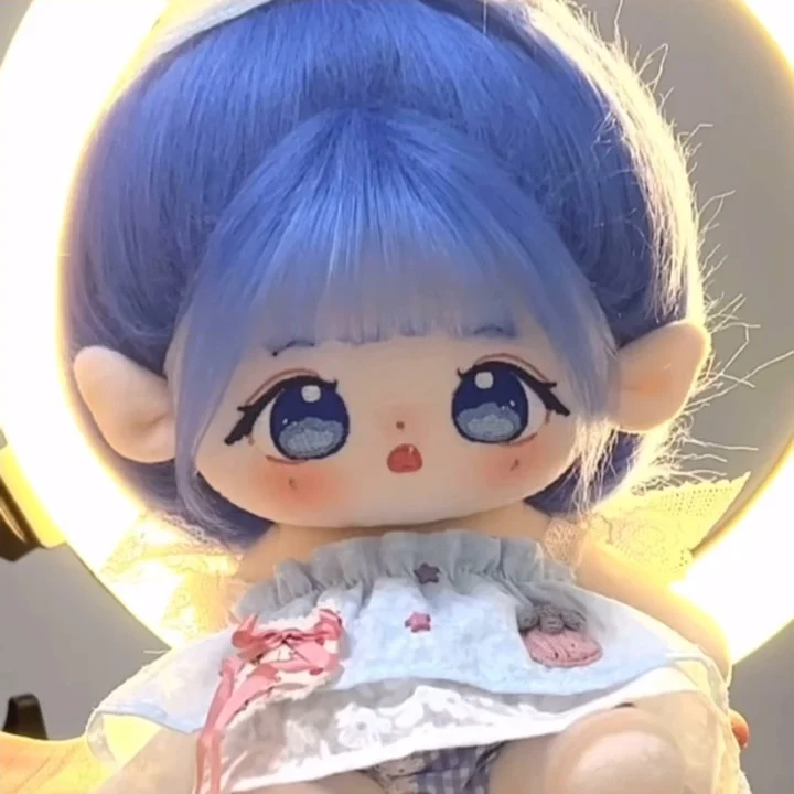 

Нет свойств, синий волос Клейна для 20 см, плюшевая Мягкая кукла со скелетом, меняющая одежду, наряд, игрушка, косплей, кавайный, милый подарок ...