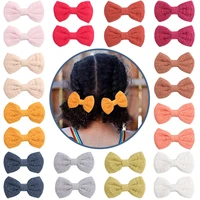 oaoleer 2pcsset cute baby bow hair clips sweet solid color bow safety hair clips kids hairpins sweet hair accessories gift