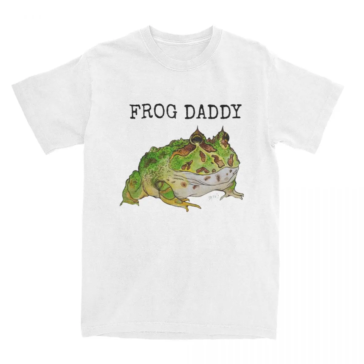 

Pacman Frog Daddy Shirt Merch Men Women's Pure Cotton Vintage Horned Frogs Tee Shirt Short Sleeve Clothes Plus Size
