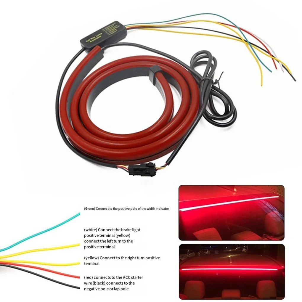 

Car Brake Light Rear Decorative Replacement High-mount Automotive Vehicle Braking Signal Stop Lamp Part Accessories