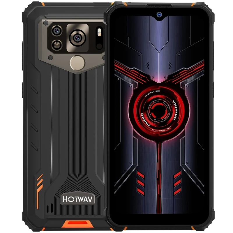 HOTWAV W10 Rugged Phone 6.53 inch 4GB RAM 32GB ROM Android 12 MTK Helio A22 MT6761 Quad Core 4G LTE 15000mAh Fingerprint Face ID