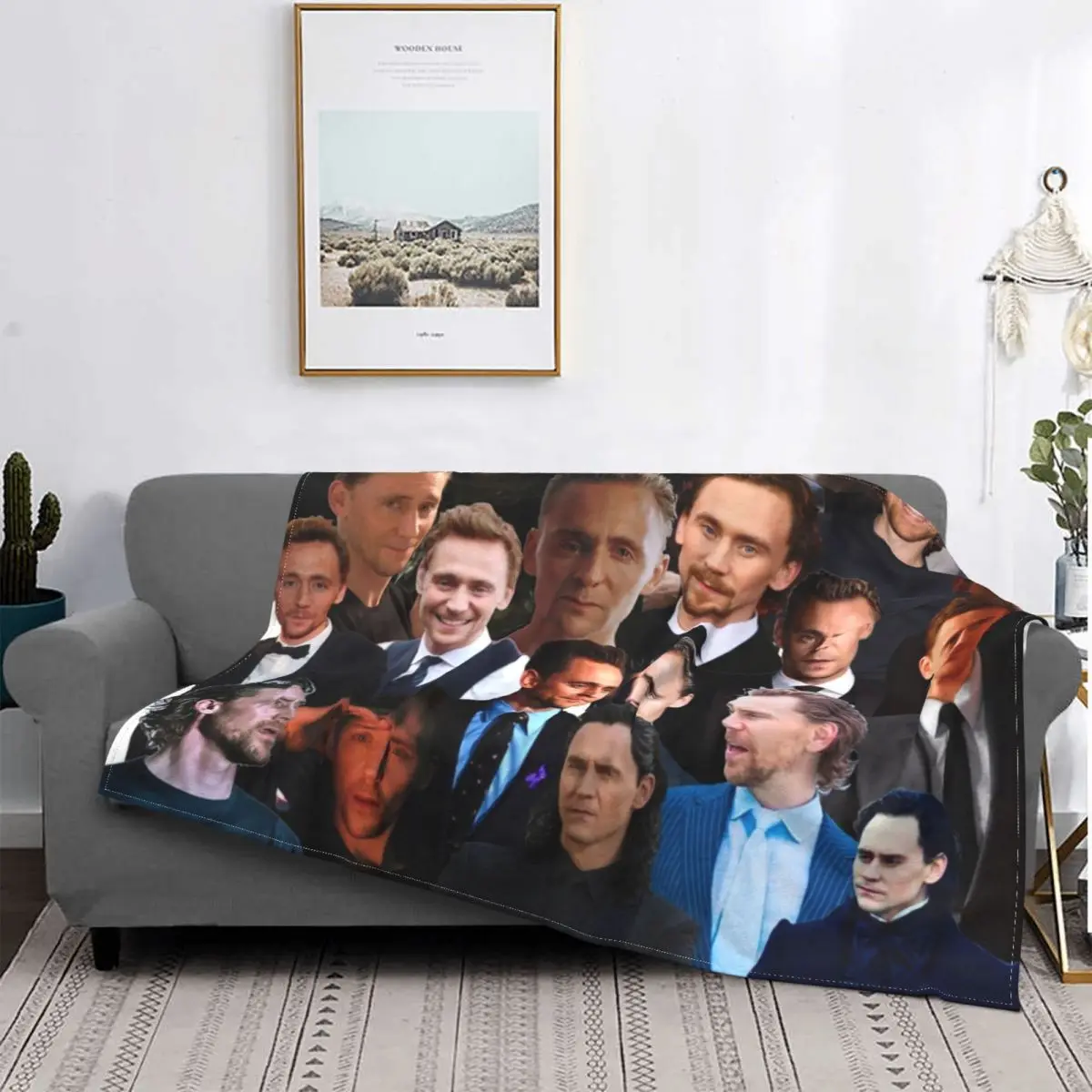 

Фланелевое покрывало для фотоколлажа Tom Hiddleston, покрывало для дома, переносное мягкое теплое покрывало