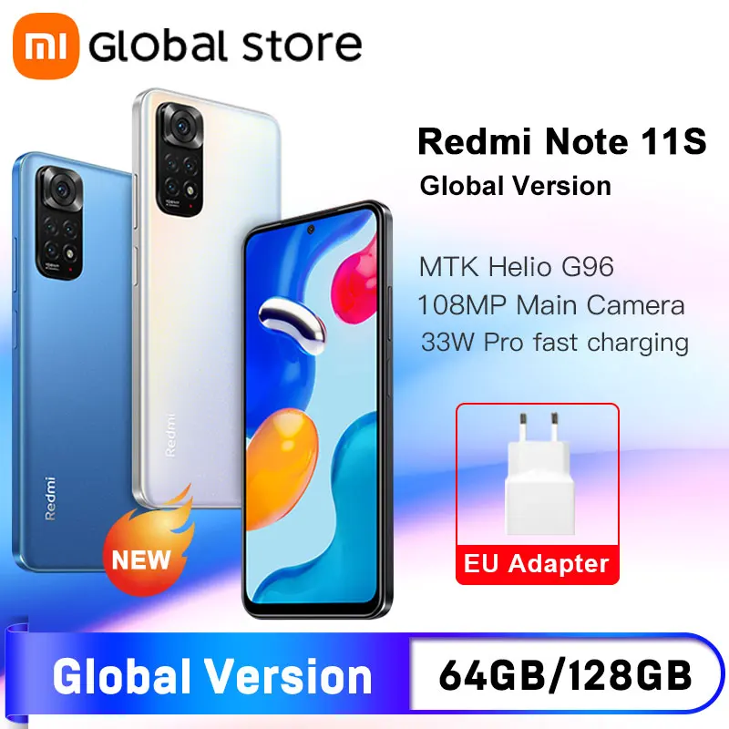 Смартфон Xiaomi Redmi Note 11S 64 ГБ/128 ГБ |