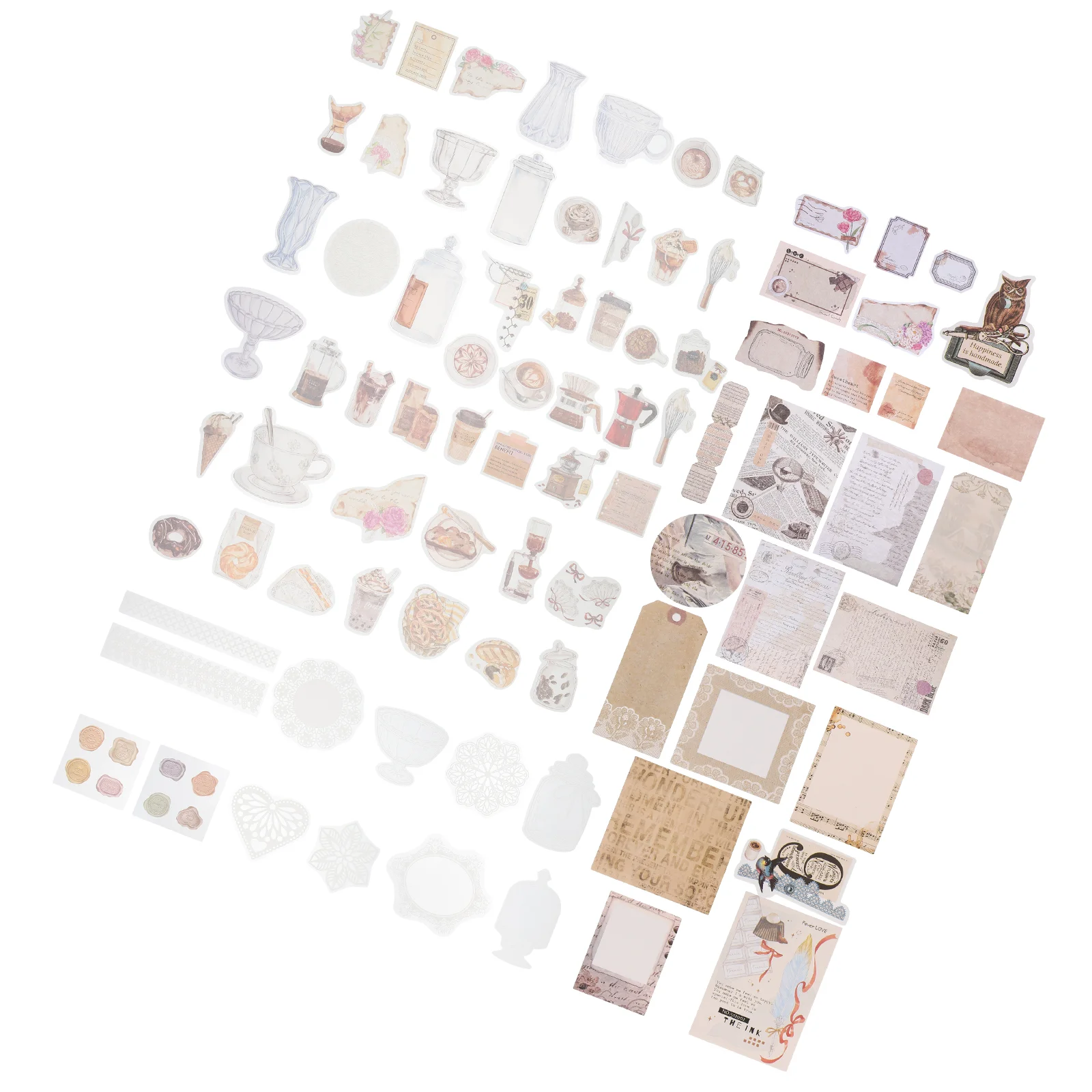 

1 Set Scrapbooking DIY Material Vintage Background Paper Scrapbooking Stickers