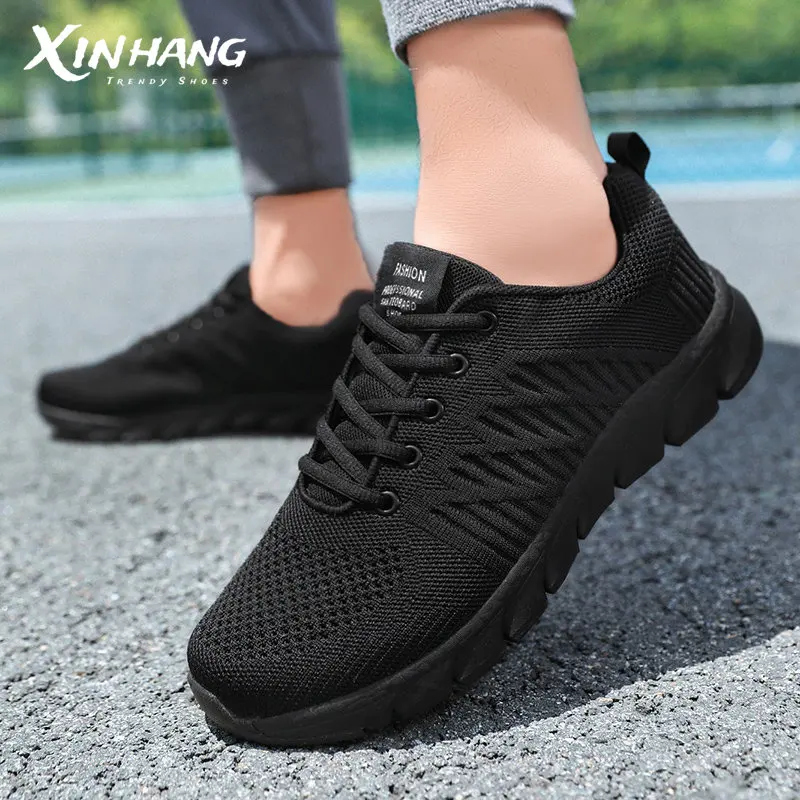 

2022 New Men's shoes Running Summer Mesh Walking Hiking Jogging shoe Casual Damping Trend Breathable Lace-Up Lightweight Sneaker