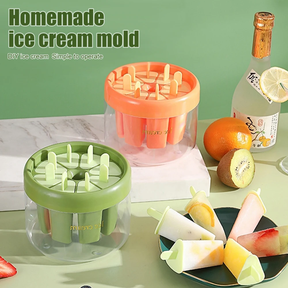 

8 Grids Ice Cream Popsicle Mold DIY Ice Cream Machine Homemade Ice Box Ice-lolly Mold Ice Cube Tray Kitchen Gadgets Accessories