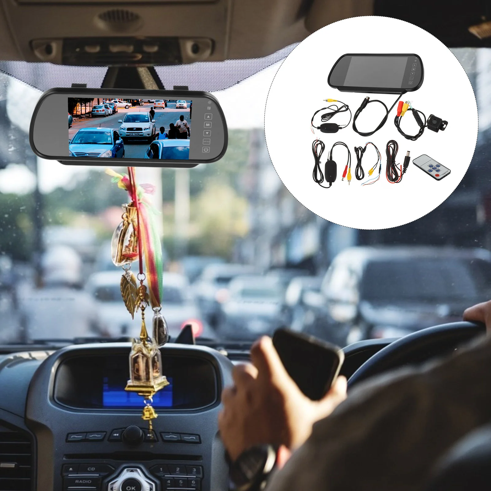 

1 Pc Mirror Premium Professional Prime Recorder Registrator for Car