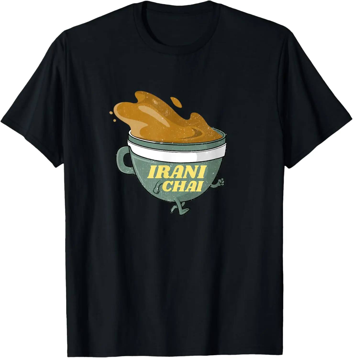 Веселая Южная Индия Hyderabad Ирана Чай Дели Вдохновленная рубашкой Футболка