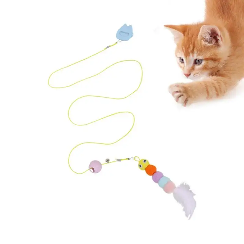 

Cat Toys Interactive Retractable Cat Teaser Toy For Indoor Cats Teasing Cats Toys Kitten Fun Mental Physical Exercise Kitten