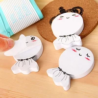 2 pcspack 60 sheets cartoon cute sunny day doll memo pad removable notepad creative notebook stickers student stationery