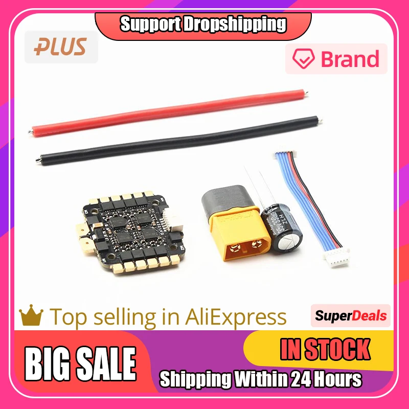 Мини бесщеточный Esc Blheli_s 2-6s Bec, 30 А, 4 в 1, 5 В, 6,5 г, 20x20 мм для Fpv радиоуправляемого гоночного дрона, запасные части, аксессуары, Прямая поставка