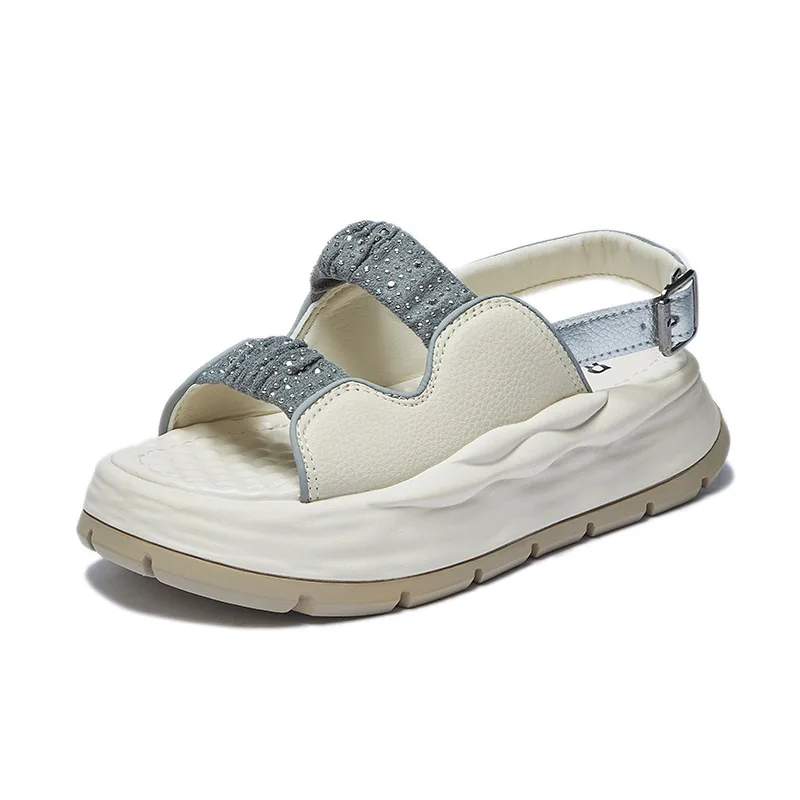 

Женские сандалии на платформе, повседневные пляжные сандалии на толстой подошве, лето 2023