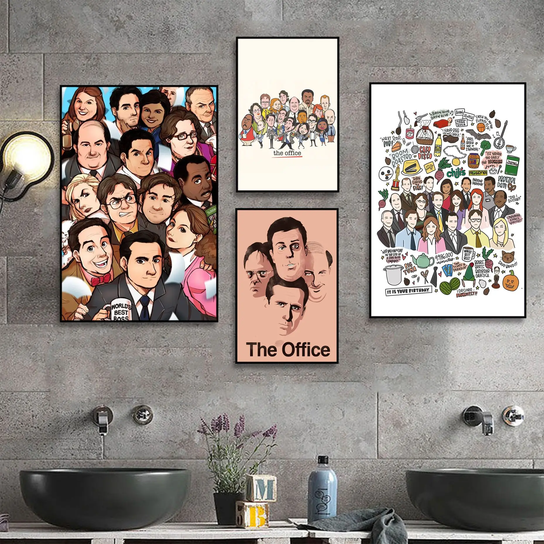 

American Drama The Office Poster Anime Posters Sticky Vintage Room Home Bar Cafe Decor Kawaii Room Decor