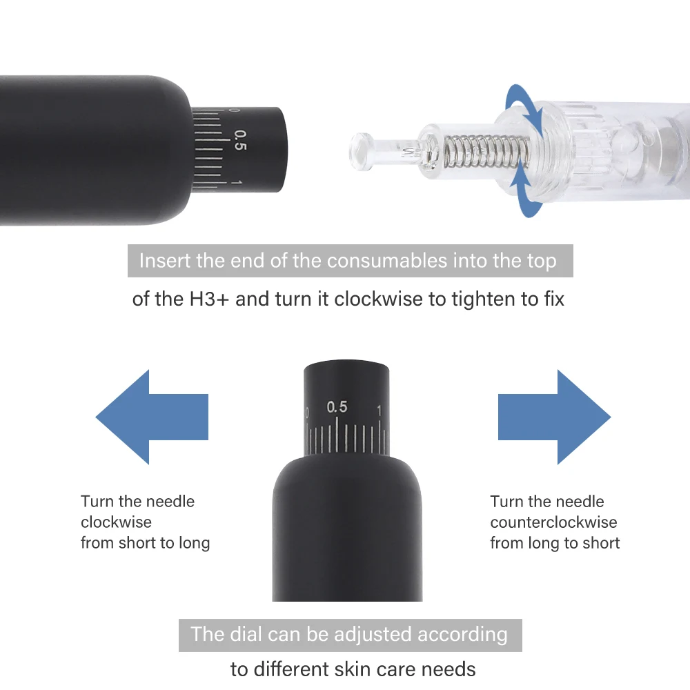 Беспроводной Ultima дермы ручка H3 + профессиональная электрическая микроигла лица