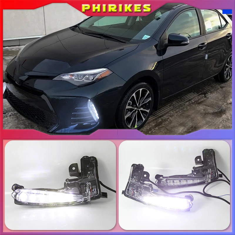 

2 шт., светодиодные противотуманные светильник на передний бампер для Toyota Corolla SE XSE 2017 2018 2019