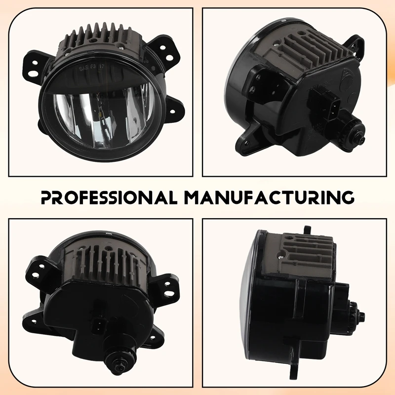 Передний бампер автомобиля противотуманные фары в сборе для Jeep Wrangler JL 2018-2024