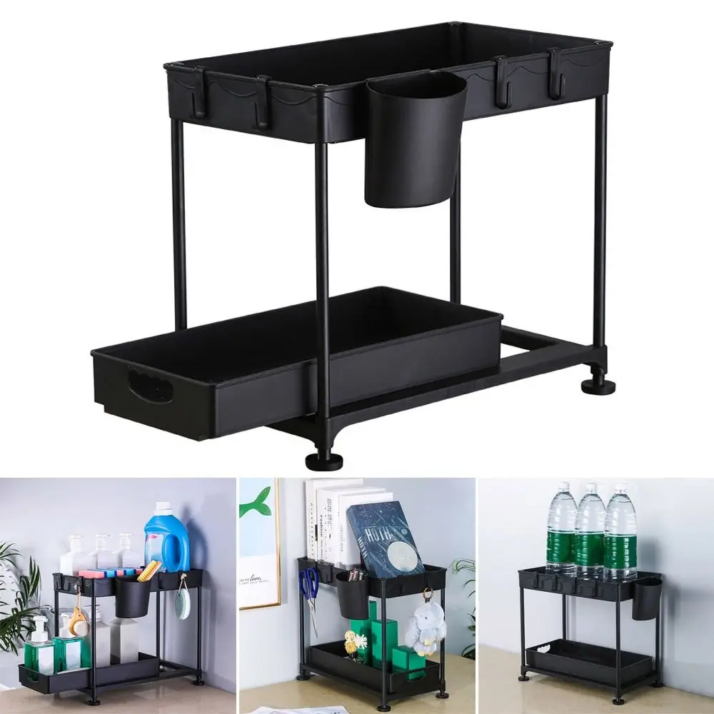 

Кухонный Органайзер под раковину стандартная стойка 2-ярусная Коллекционная корзина