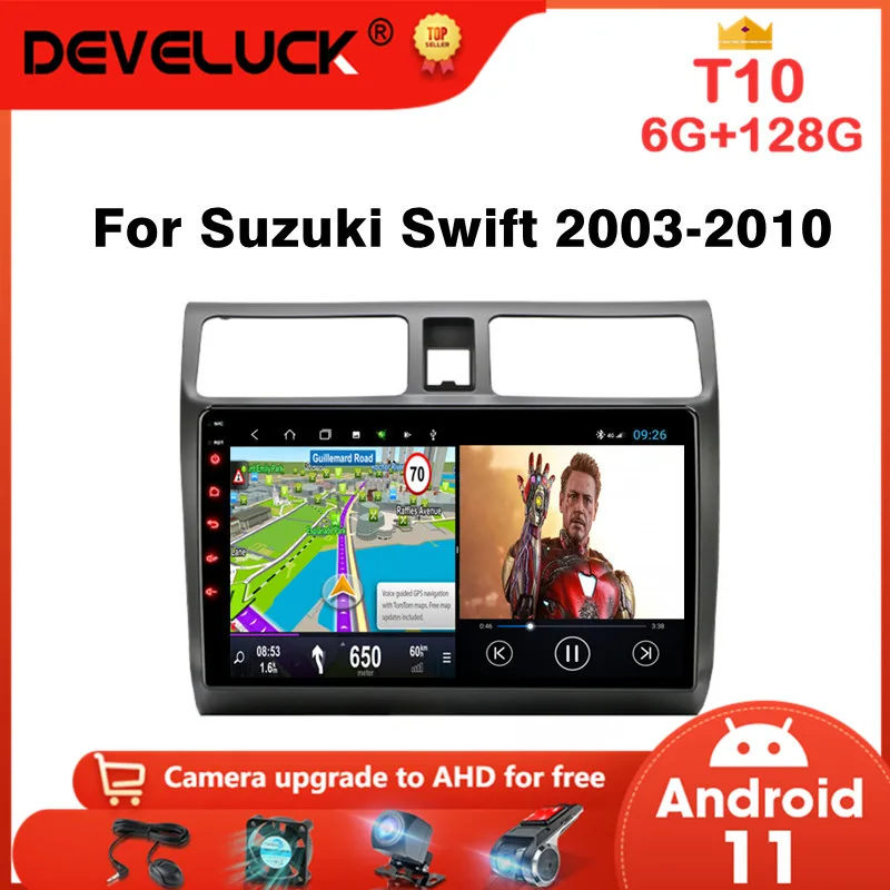 

Android 10 2 Din Car Radio For Suzuki Swift 2003 - 2005 2006 2007 2008-2010 Multimedia Video Player GPS Navigation 4G DVD Stereo