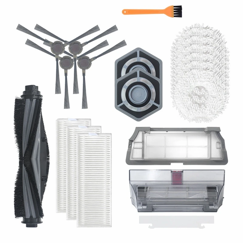 

20Pcs For ECOVACS Deebot N9+ Accessories Robot Vacuum Cleaner With Side Brush Main Brush Dust Box Filter Cleaning