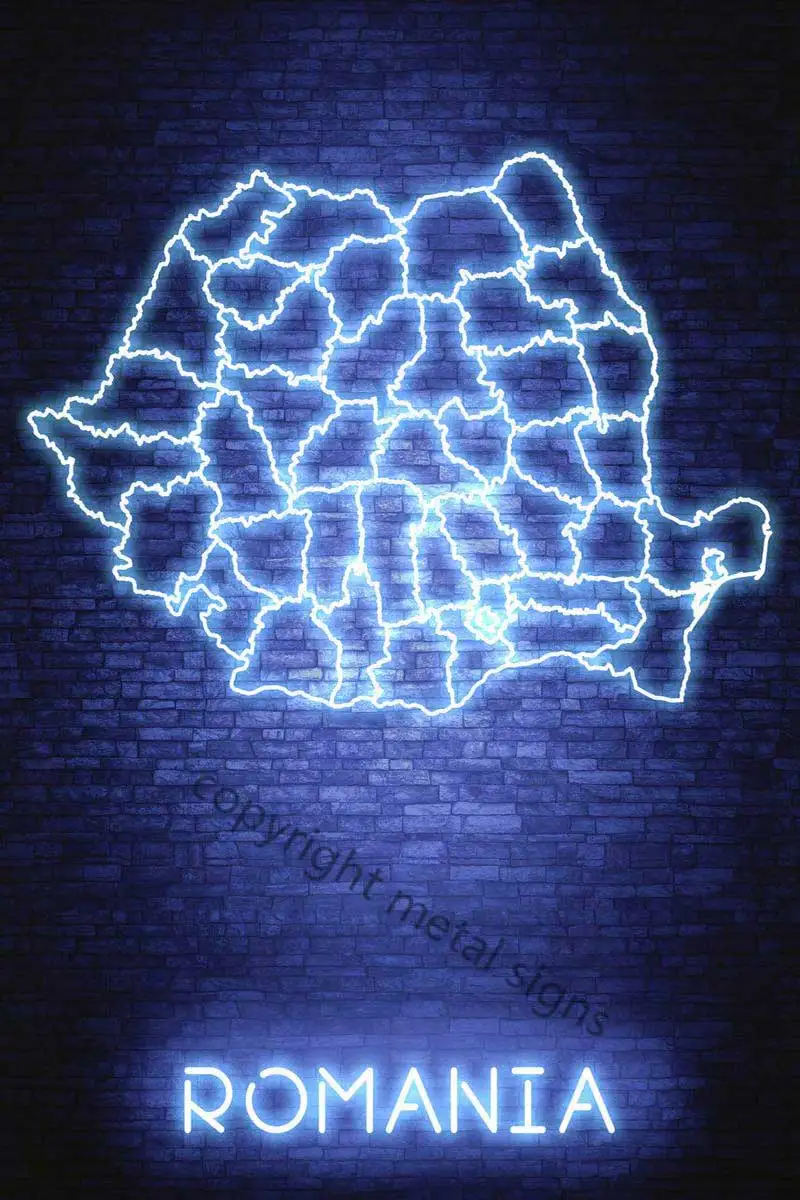 

Румыния Бухарест декор комнаты Ретро винтажный металлический знак Оловянная вывеска неоновые таблички для мужчин пещера кафе Паб дома клу...