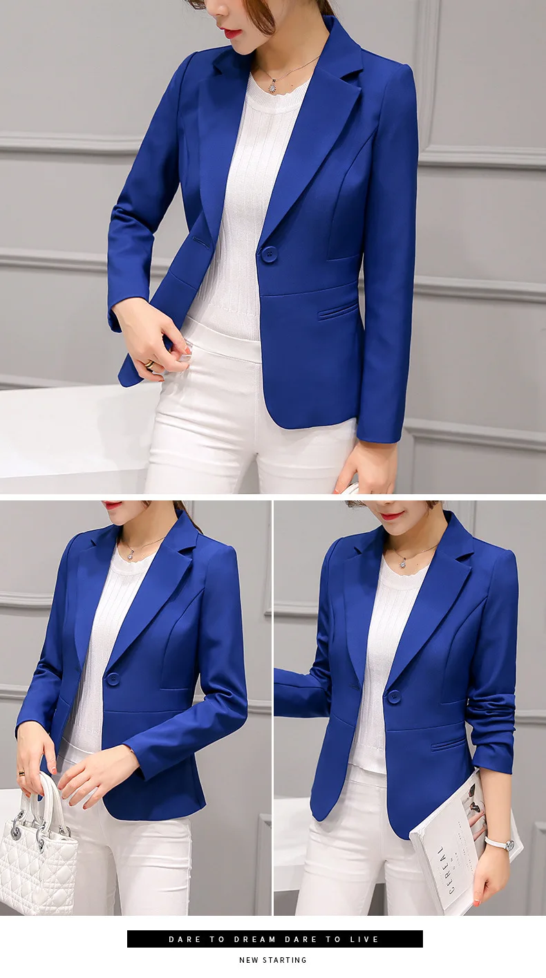 

Fashion One Button Ladies Suit Workwear Formal Tuxedo Business Negotiation Suitable for Occasions (Jacket + Pants) 02