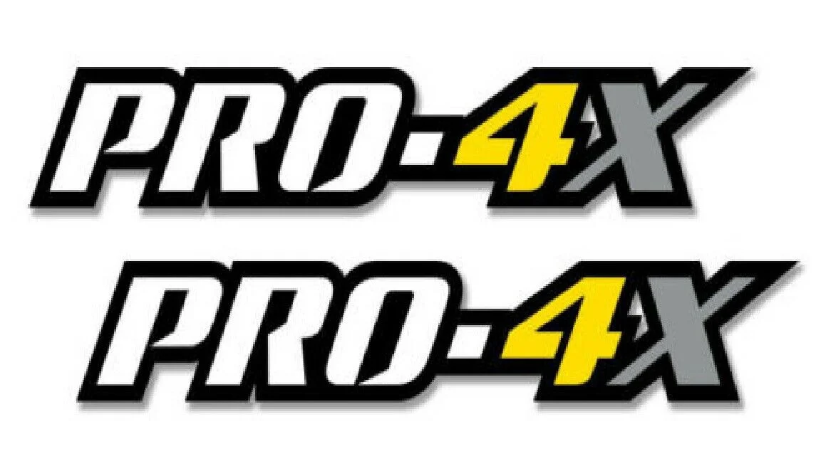 

For x2 for Nissan Frontier Pro-4X Vinyl Both Side Stickers Decals 4x4 Graphics nismo