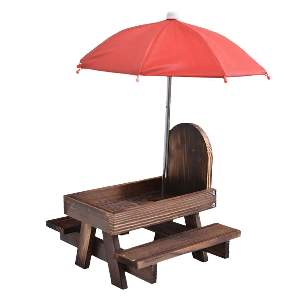 Кормушка для птиц деревянный стол белки с солнцезащитным козырьком кормушка