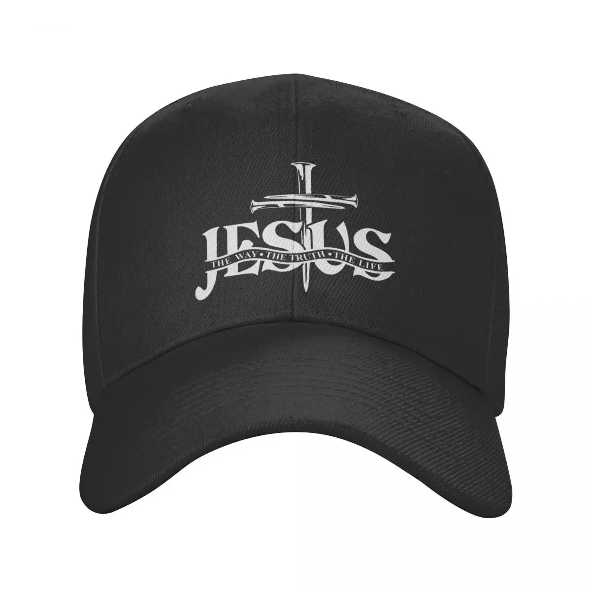 

New Jesus The Way The Truth The Life Baseball Cap Religion Cross Christian Faith Adjustable Dad Hat Sun Protection Snapback Caps