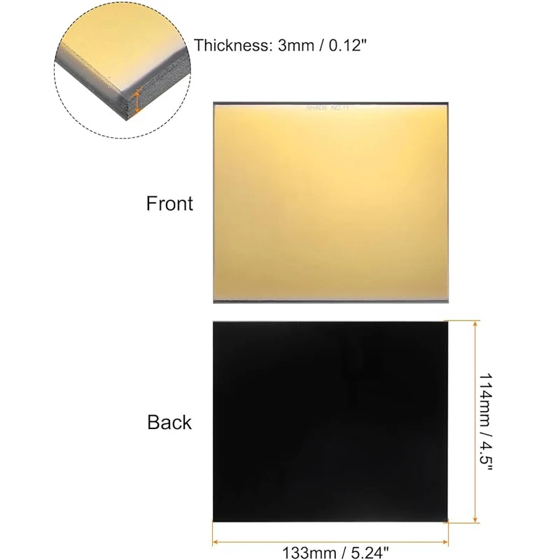 

Золотой сварочный фильтр, тень 9-13