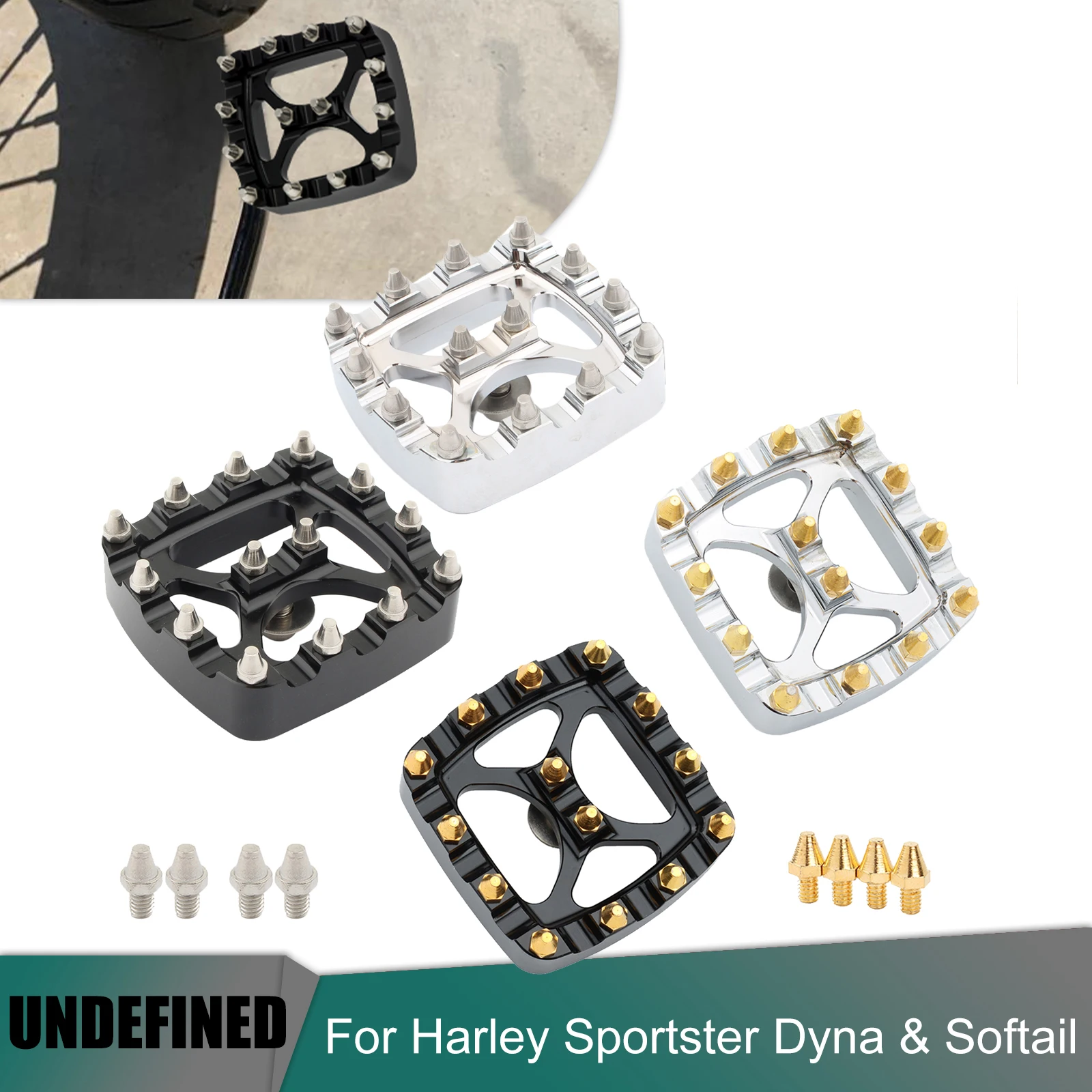 Накладка на педаль тормоза для мотоцикла алюминиевая ног внедорожника Harley Dyna Fat