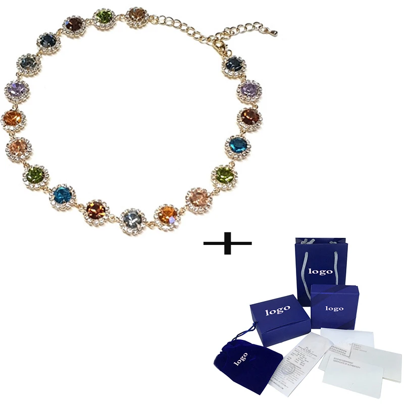 

2020 New Fashion Exquisite Colorful Black Pink Necklace Gives Wife The Best Gift For Mother's Classic Birthday