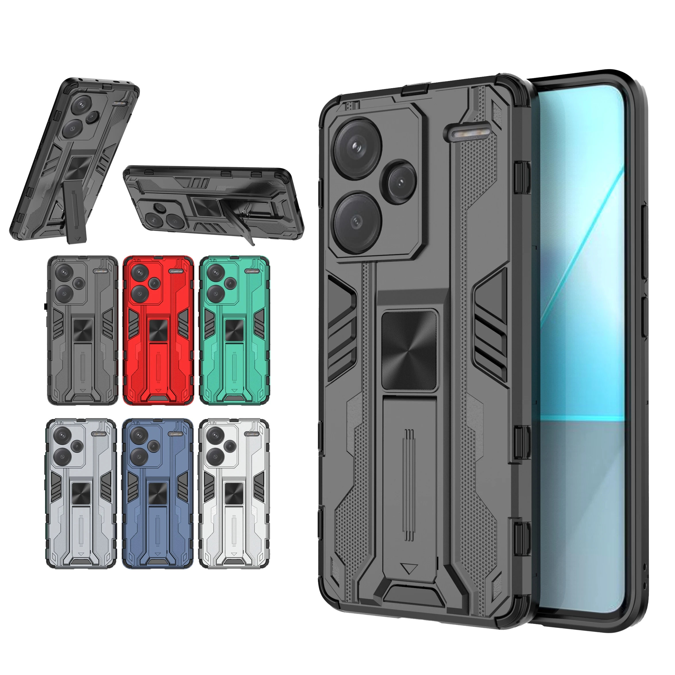 Противоударный бронированный магнитный чехол для Redmi Note 13 GNB GWB 13R 12Turbo 12R 12S Pro Plus 5G 4G