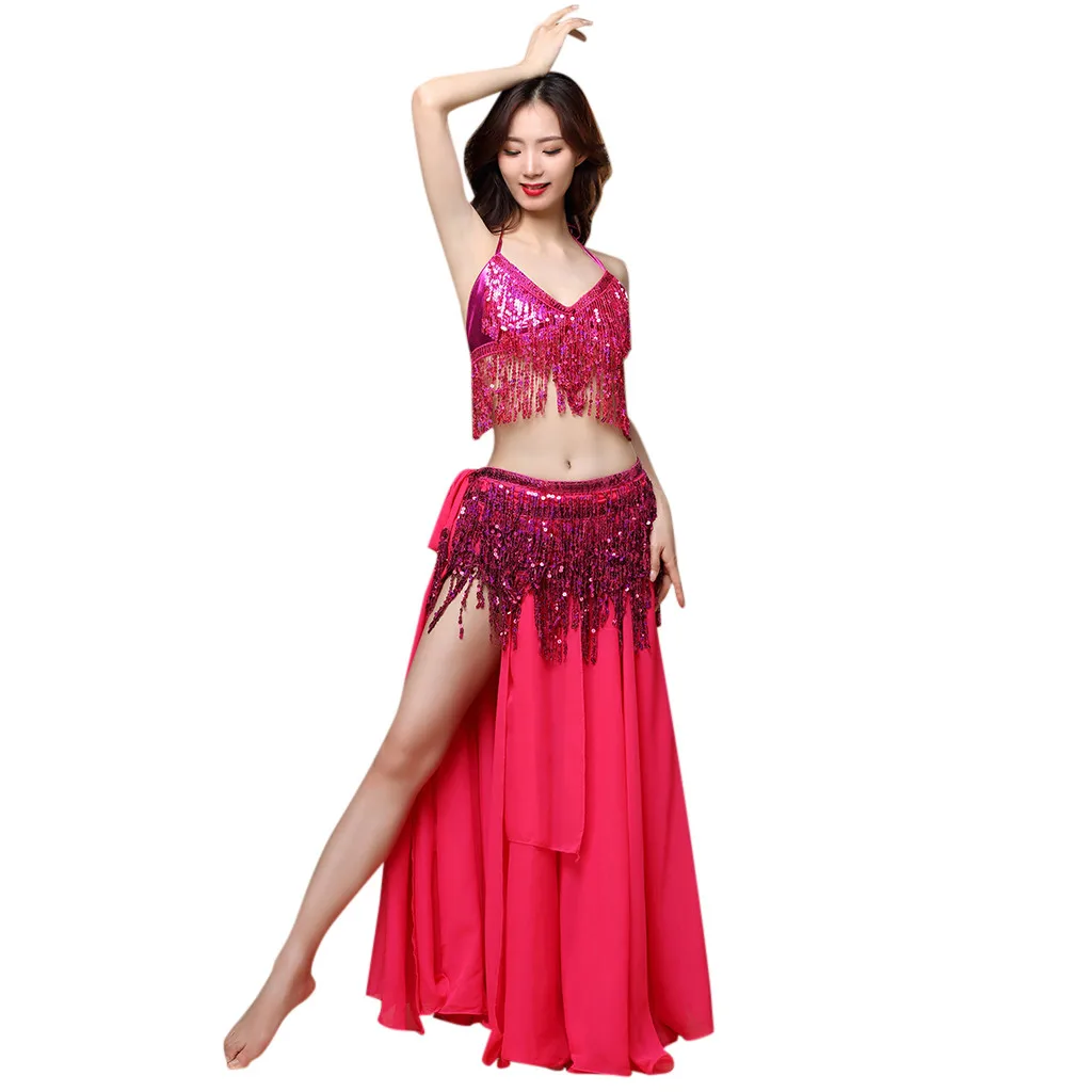 

Outfit Dance Scarf Hip Costume Wrap Belly Tassels Belt Skirt Sequins Women Bead Skirt skirt jupe