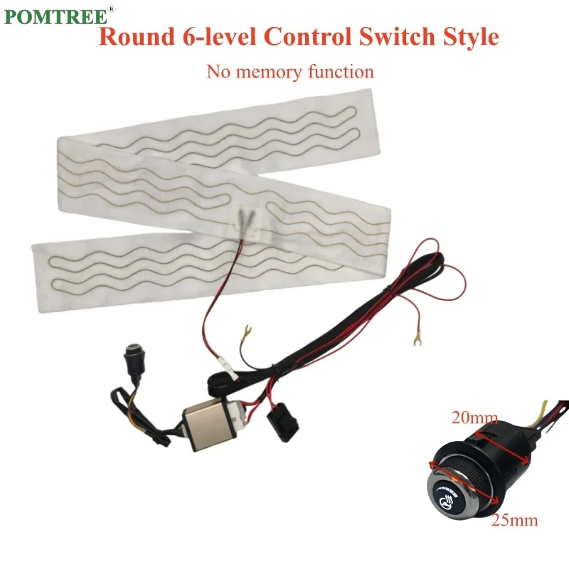 

Универсальный 12 В встроенный автомобильный обогреватель рулевого колеса, комплект нагревательных подушек из сплава, независимая система управления переключателем с жгутом проводов