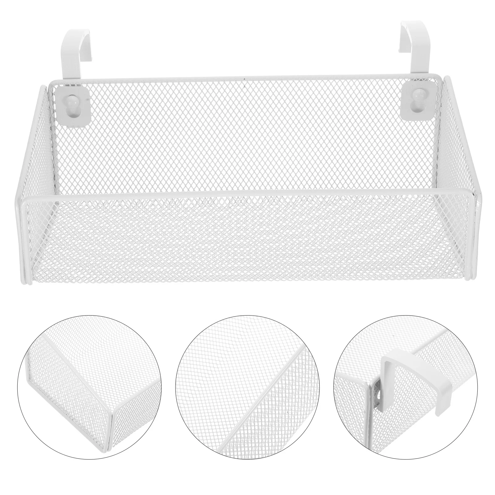 

Hanging Storage Basket Bedside Storage Basket Dorm Bedside Storage Holder with Hooks