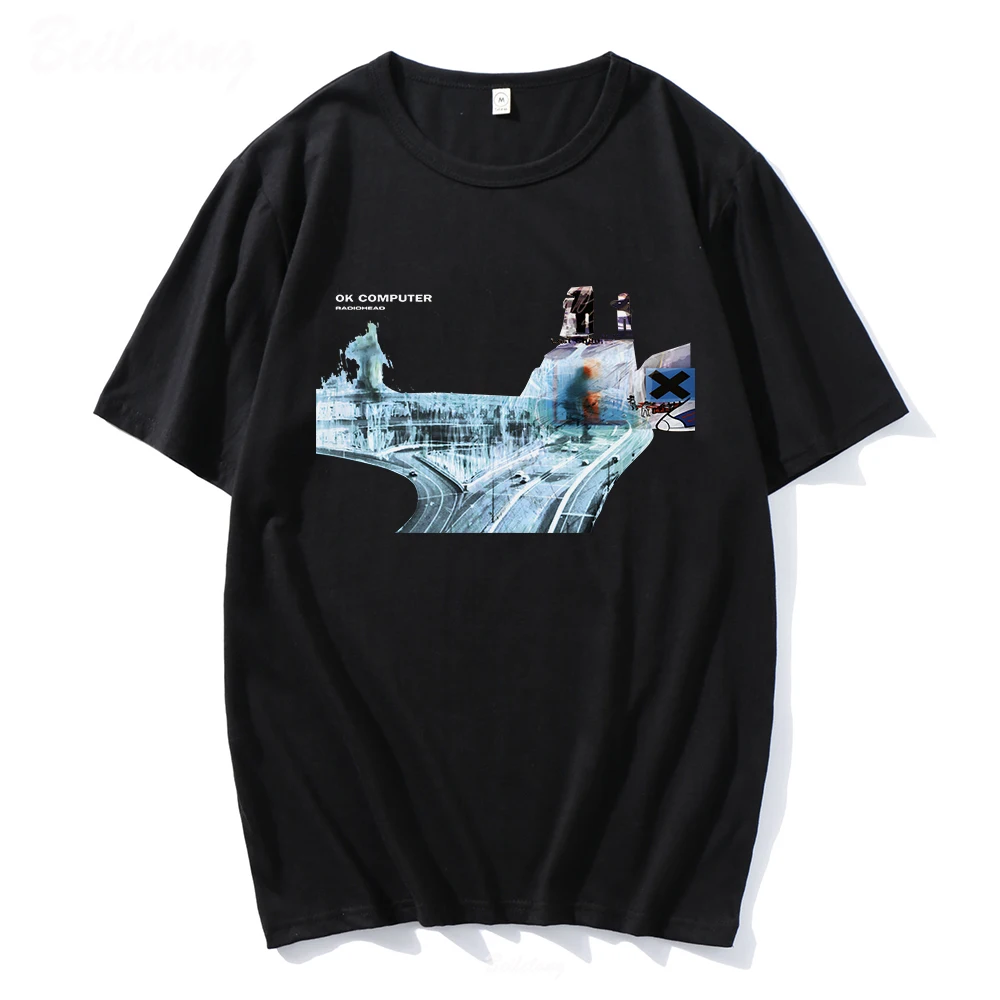 

Футболка хлопковая с коротким рукавом для мужчин и женщин, топ с принтом рок-музыки, уличная одежда, одежда для лета