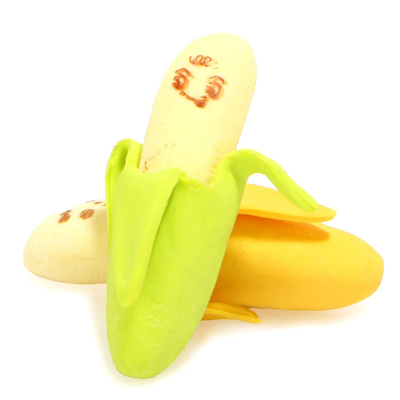 

Lovely Cute Banana Fruit Style Rubber Pencil Eraser Students Stationery School Supplies Material Escolar Erasers For Kids