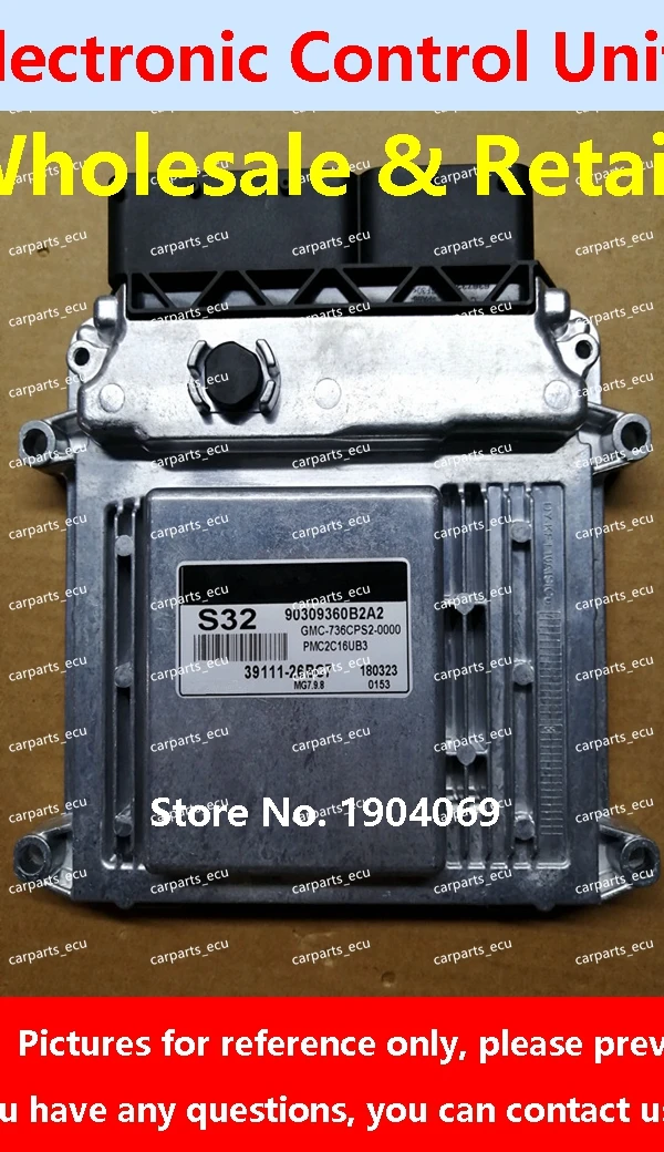 Для компьютера автомобильного двигателя Hyundai Elantra/ECU/mg7.9.80039111-26bc7 S32/39110-01NE5 0312/39110-02NE5